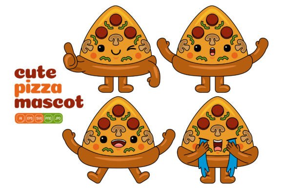 A Designer’s Take: The Versatile Cute Pizza Mascot Vector Pack