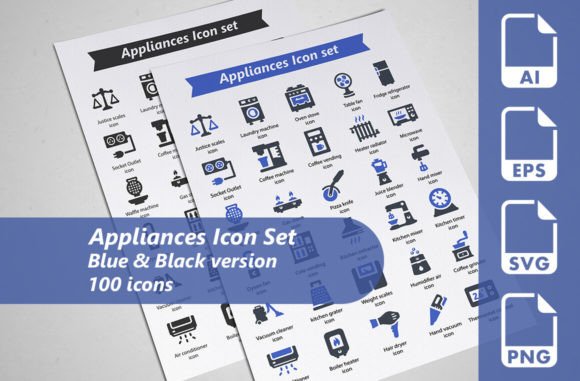 Appliances Icon Set: Graphics & Icons for Real Design Work