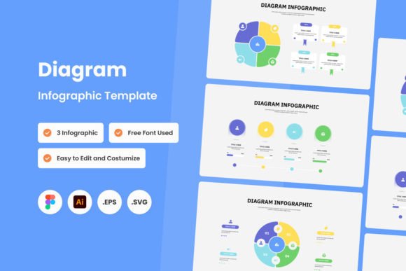 Diagram Infographic Template V1: Graphics & Infographics Done Right