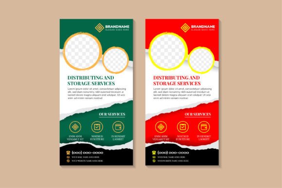 Distributing Vertical Banner Graphics & Print Templates