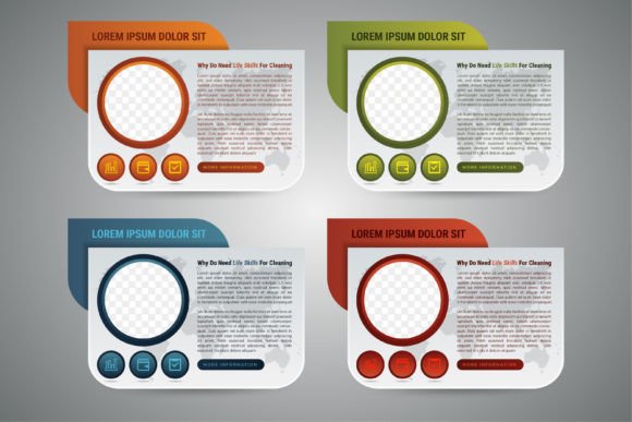 Infographic Photo Frame Circle: Graphics & Infographics