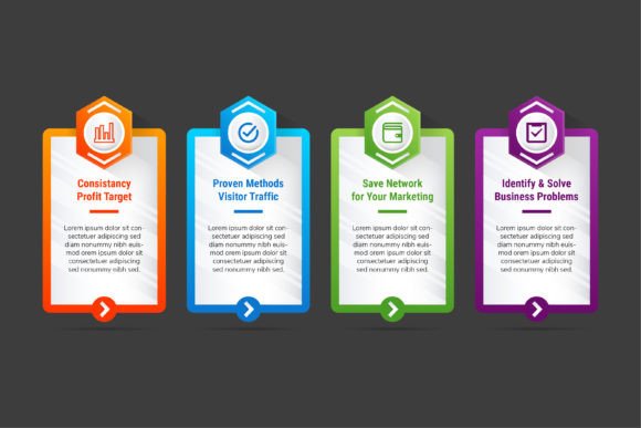 Infographic Vertical Hexxagon: Graphics & Infographics for Local Branding