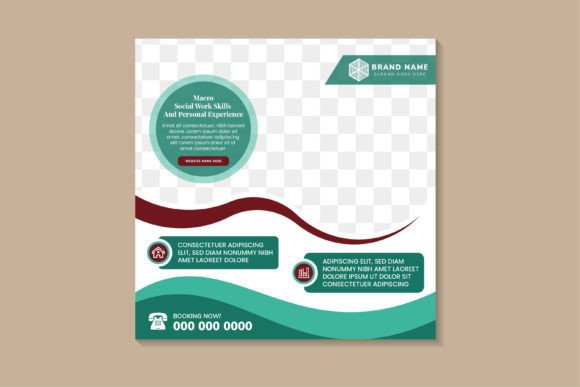 Macro Social Work Square Banner: Graphics & Social Templates