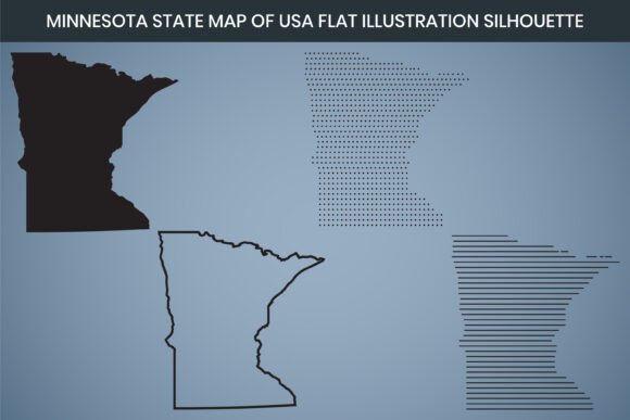 Minnesota Hand-Drawn Map Graphics: Freebie Review