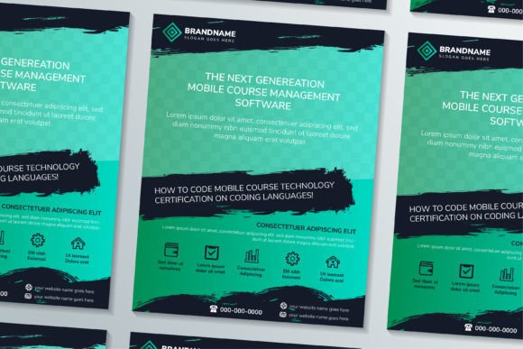 Mobile Course Vertical Flyer: Graphics & Print Templates