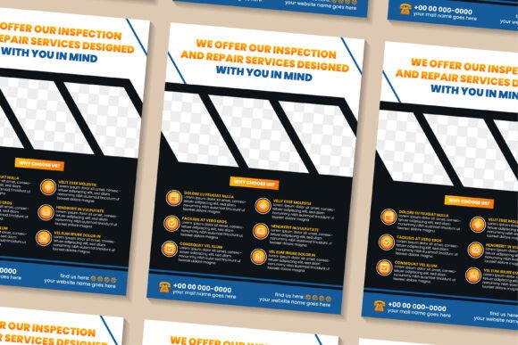 Modern Vertical Flyer Graphics for Print Template Branding