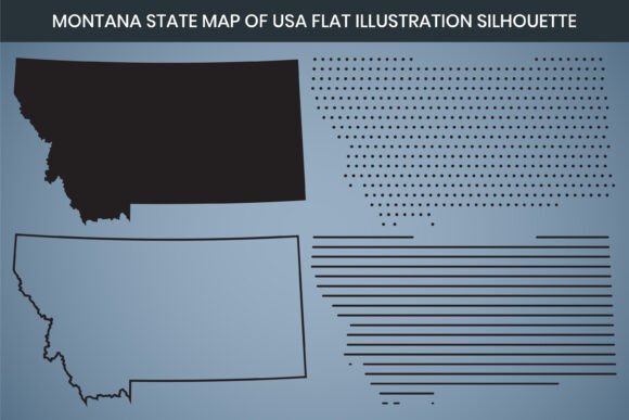 Montana Hand Drawn Map: Graphics Freebie Review
