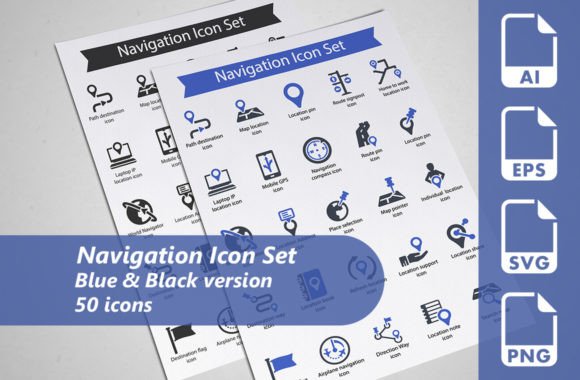 Navigation Icon Set: Graphics & Icons for Real Design Work