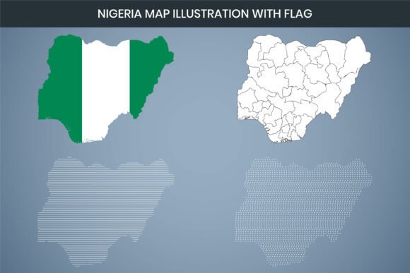 Nigeria Map Illustration with Flag: A Graphic Freebie Review