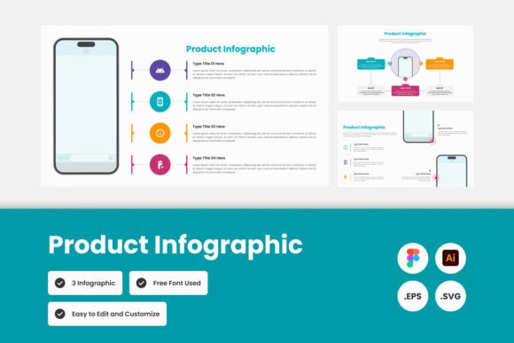 Product Infographic Template V1: Graphics & Infographics for Crafters