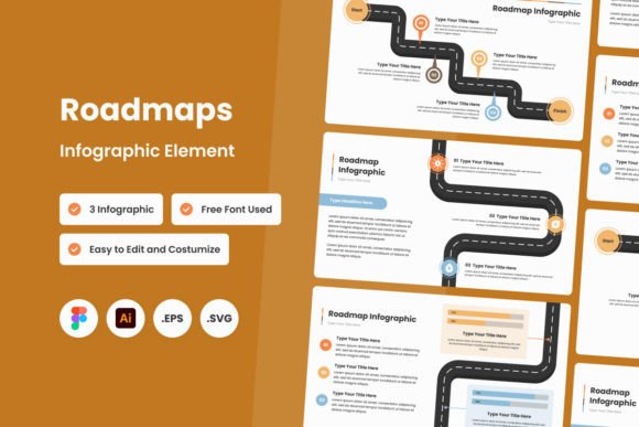 Roadmaps Infographic Template V2: Graphics & Infographics Review