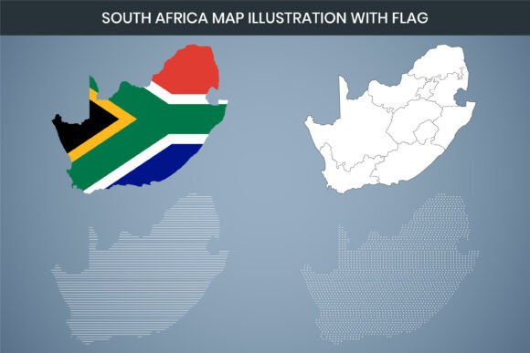 South Africa Map Illustration: Free Graphics for Brands