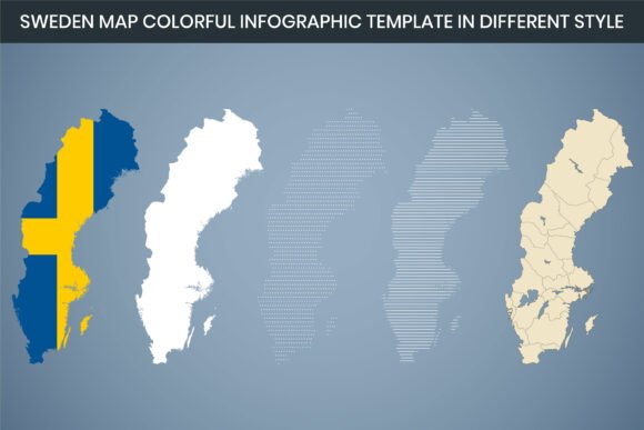 Sweden Map Illustration Infographic: Free Graphics Review