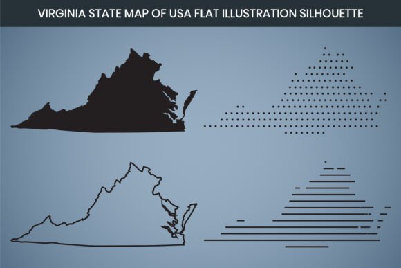 Virginia State Hand Drawn Map: Graphics Freebie Review