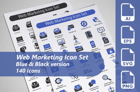Web Marketing Icon Set: Graphics & Icons for Real Projects